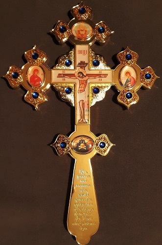 Krzyż naprestolny /niebieski/